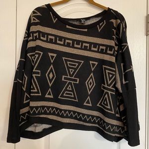 Aztec Crop Sweater